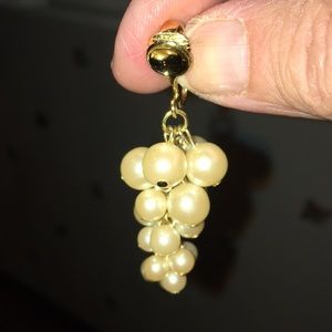 Pearl clip on dangles